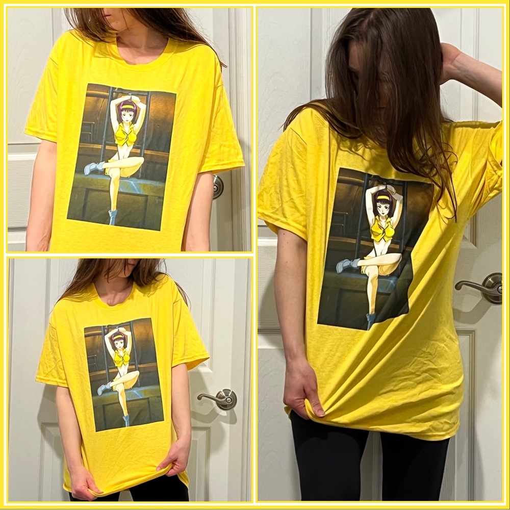 Cowboy Bebop Faye Valentine Office Cowboy Bebop T-Shirt Size Large